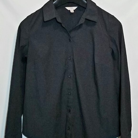 Time and Tru Tops - Time and Tru Black Medium Long Sleeve